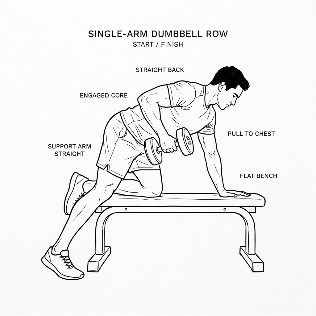 Single-Arm Dumbbell Rows